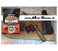 35g Biltong krydret med chili, skåret i skiver